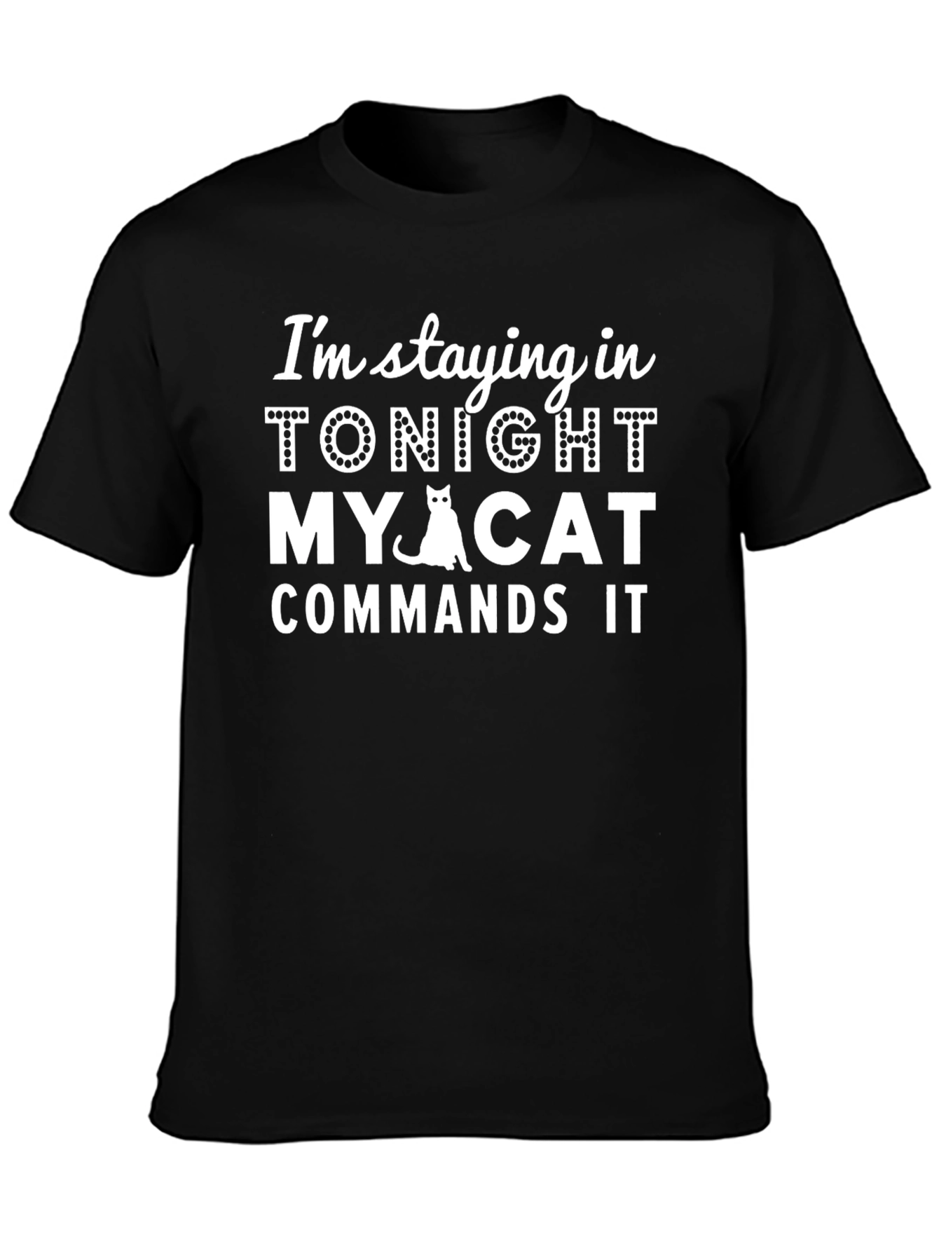 Cat Lovers Stay-at-Home T-Shirt