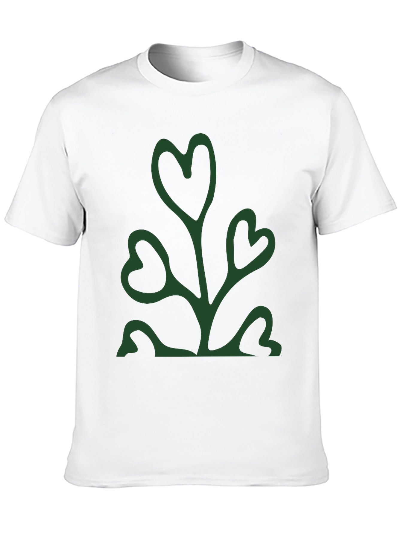 Heart Leaf Graphic Tee - Trendy & Unique