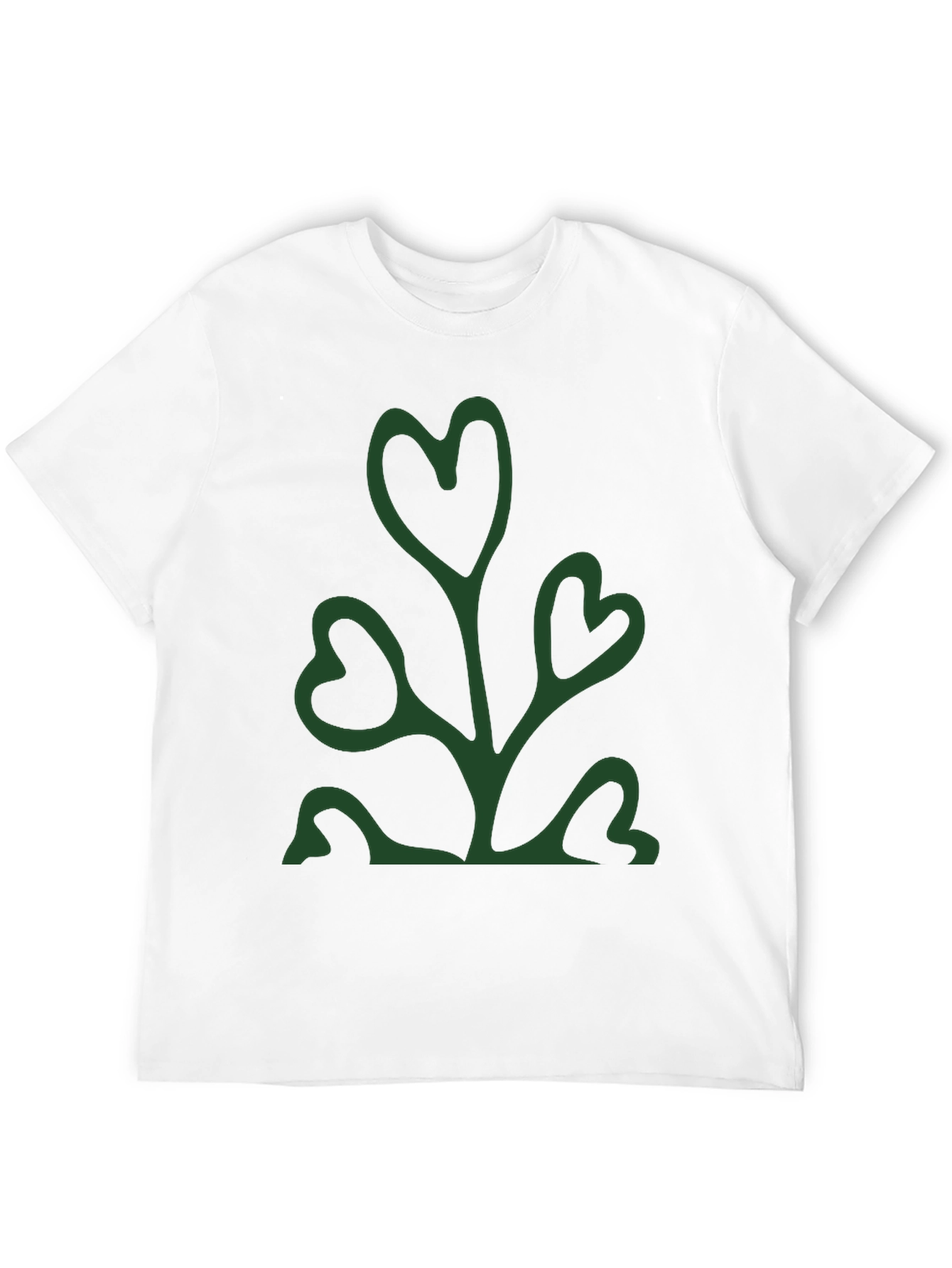 Heart Leaf Graphic Tee - Trendy & Unique