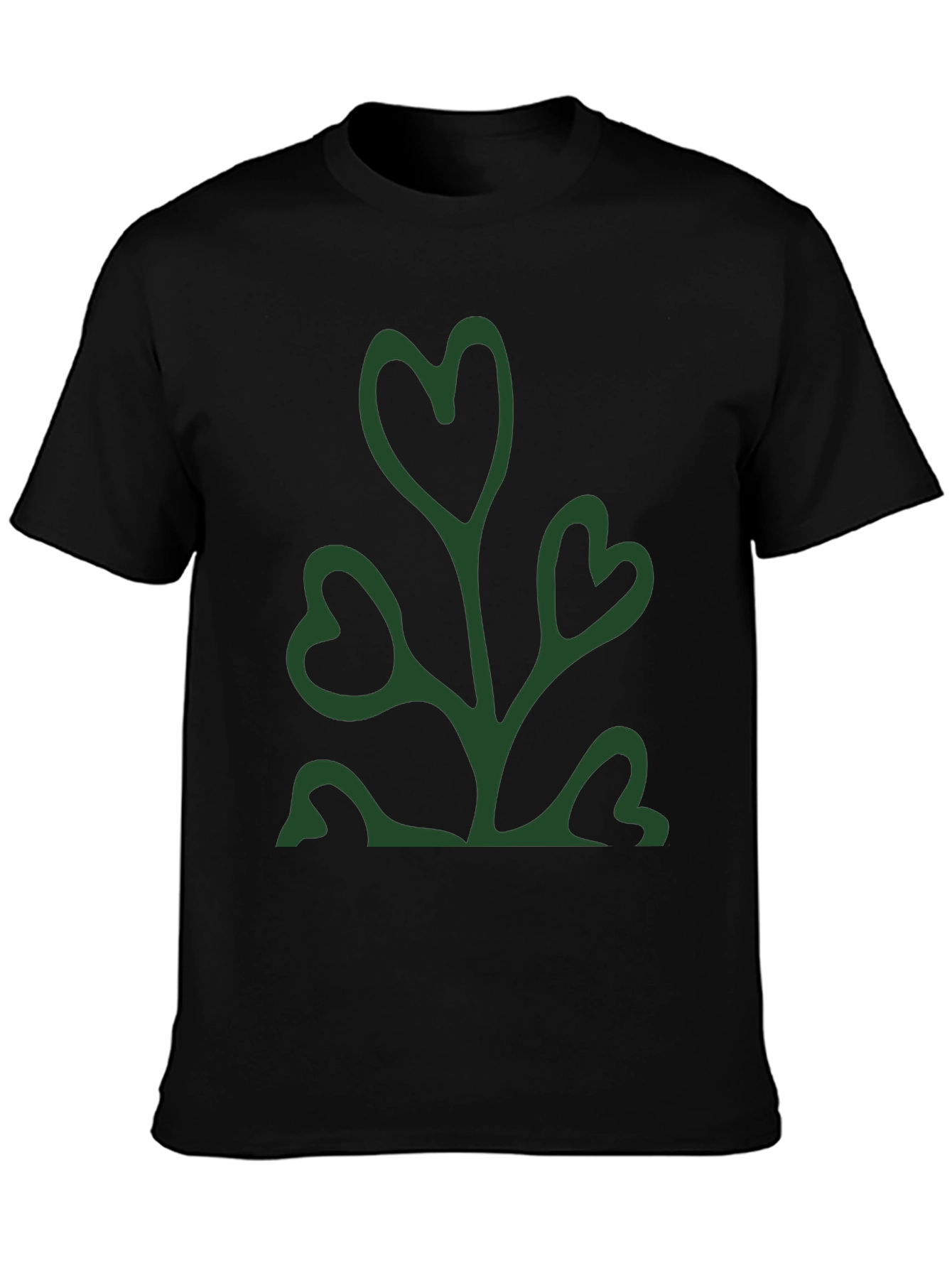 Heart Leaf Graphic Tee - Trendy & Unique