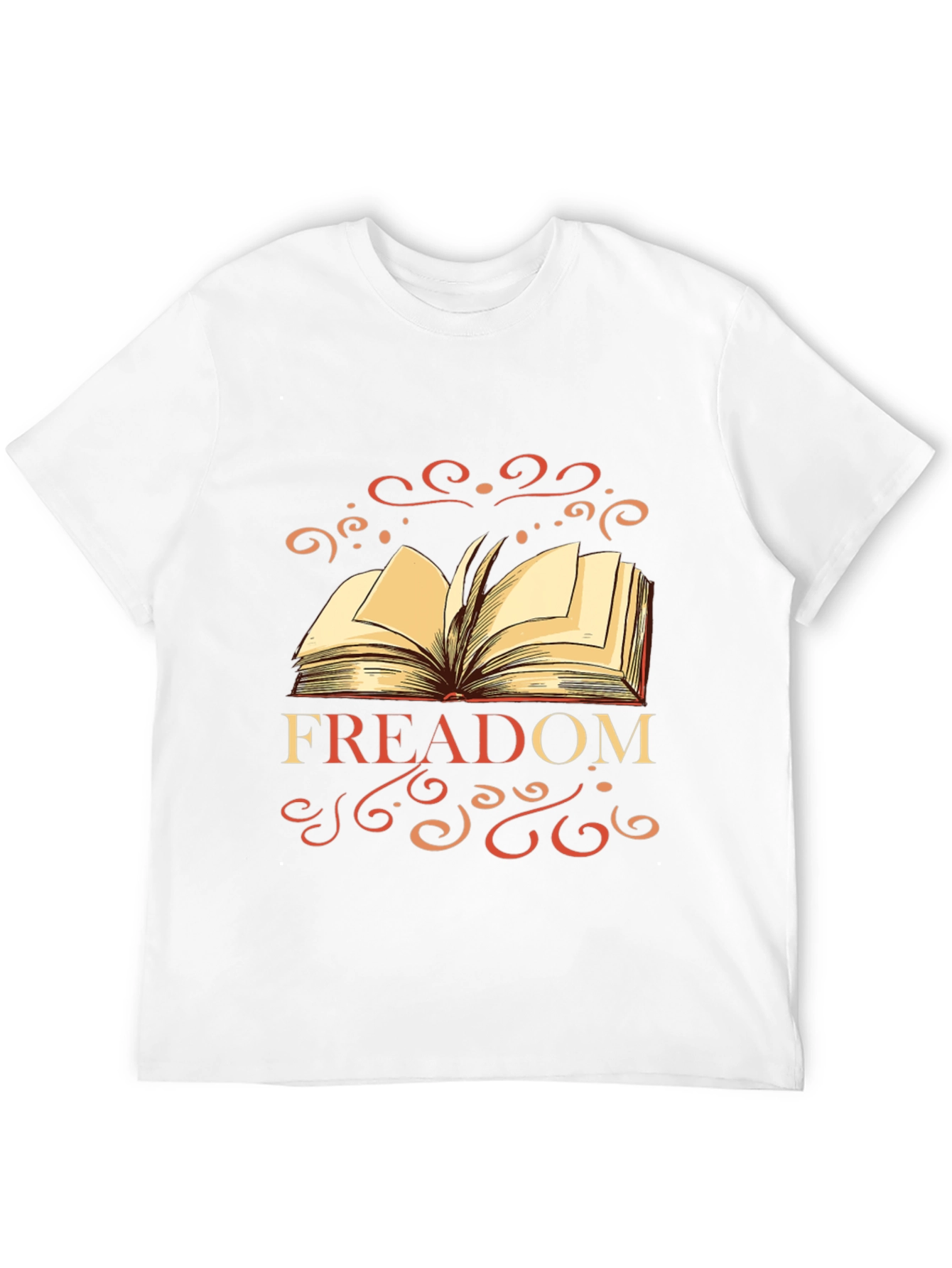 FREADOM Book Graphic Tee - Black Cotton Blend T-Shirt