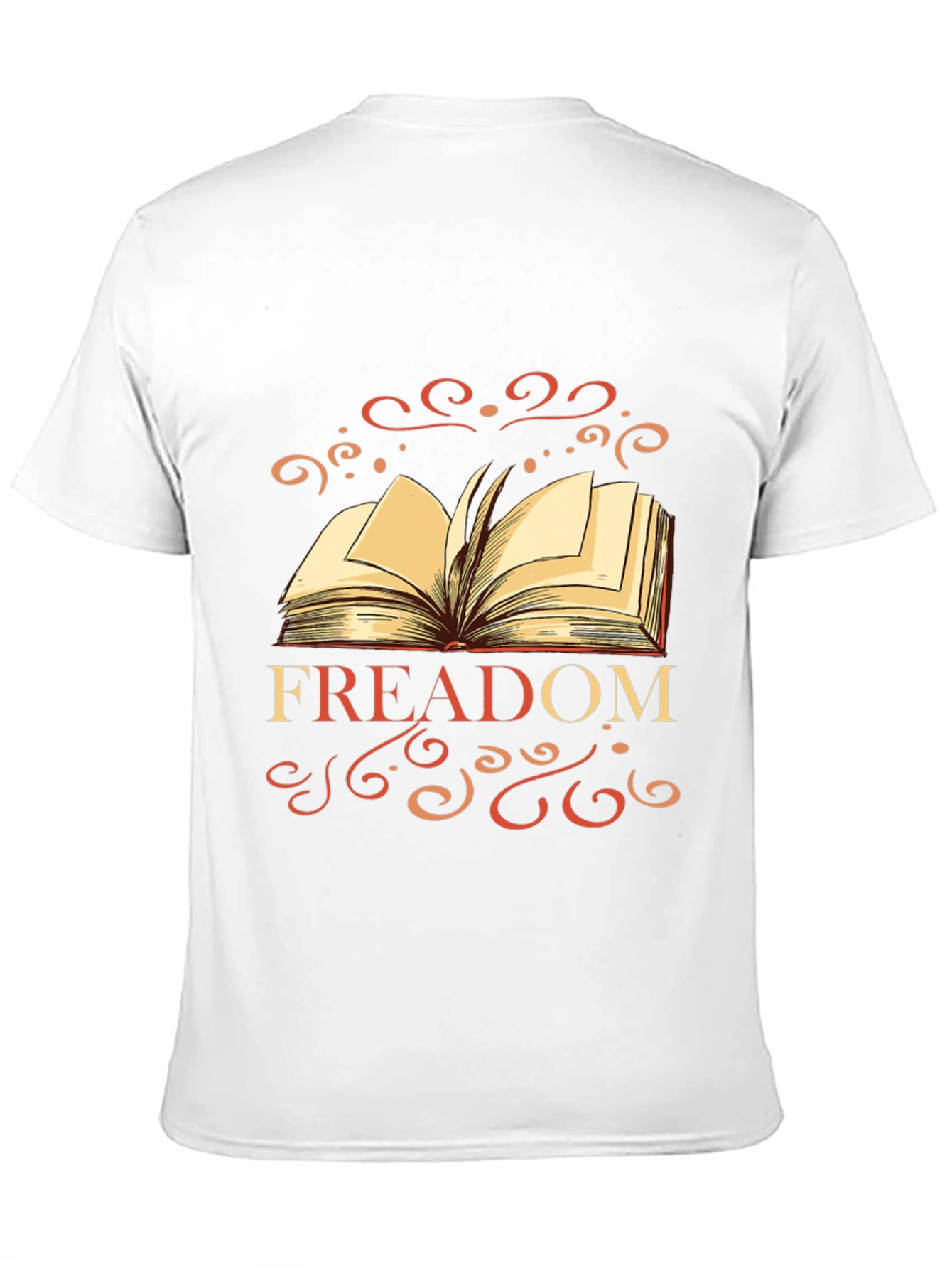 FREADOM Book Graphic Tee - Black Cotton Blend T-Shirt