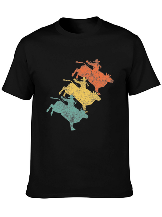 Retro Rodeo Bull Rider T-Shirt