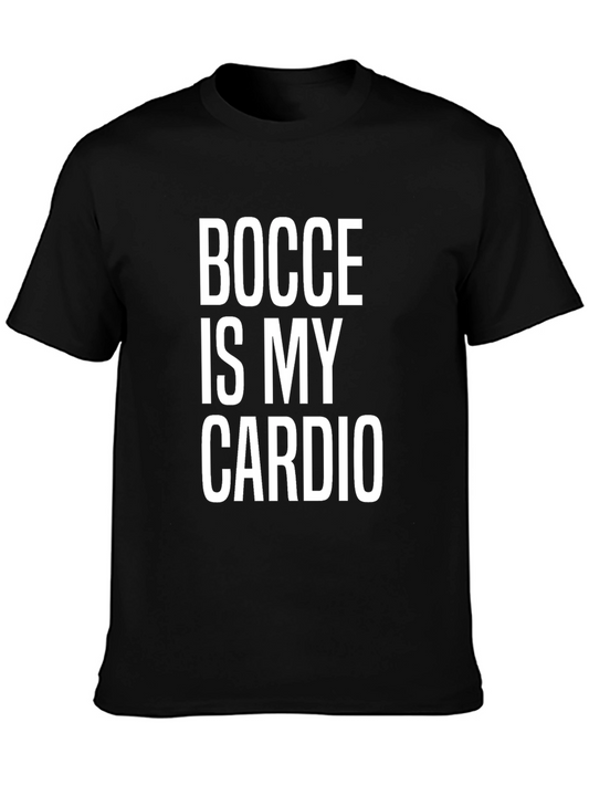 Bocce is My Cardio Graphic Tee - Black