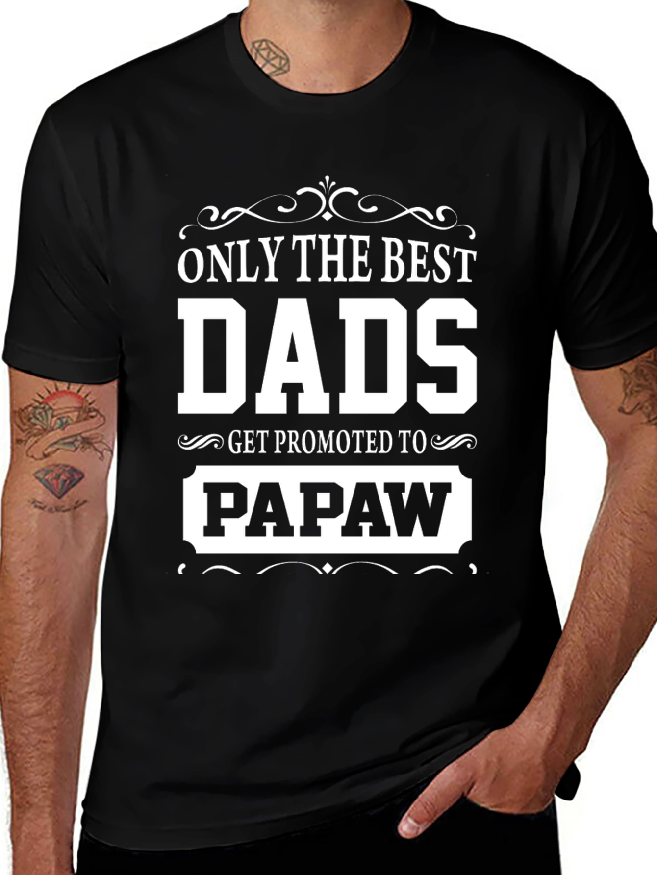 Only The Best Dads Get Promoted to Papaw T-Shirt