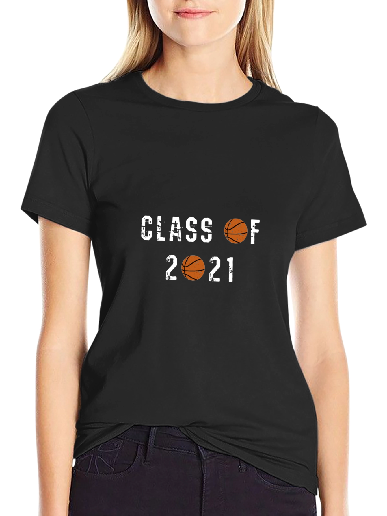 Class of 2021 Basketball Graphic Tee
