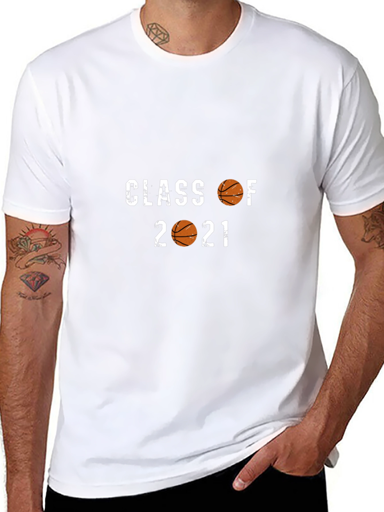 Class of 2021 Basketball Graphic Tee