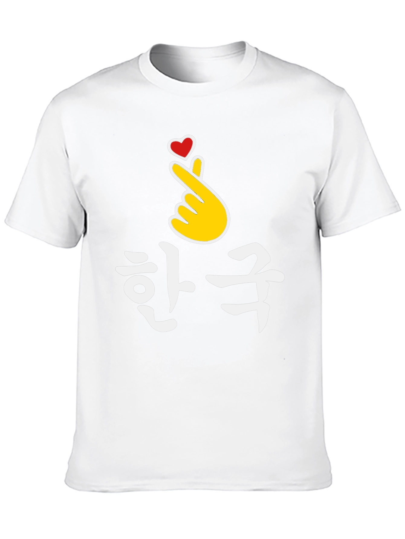 Korean Finger Heart T-Shirt - K-Pop Love