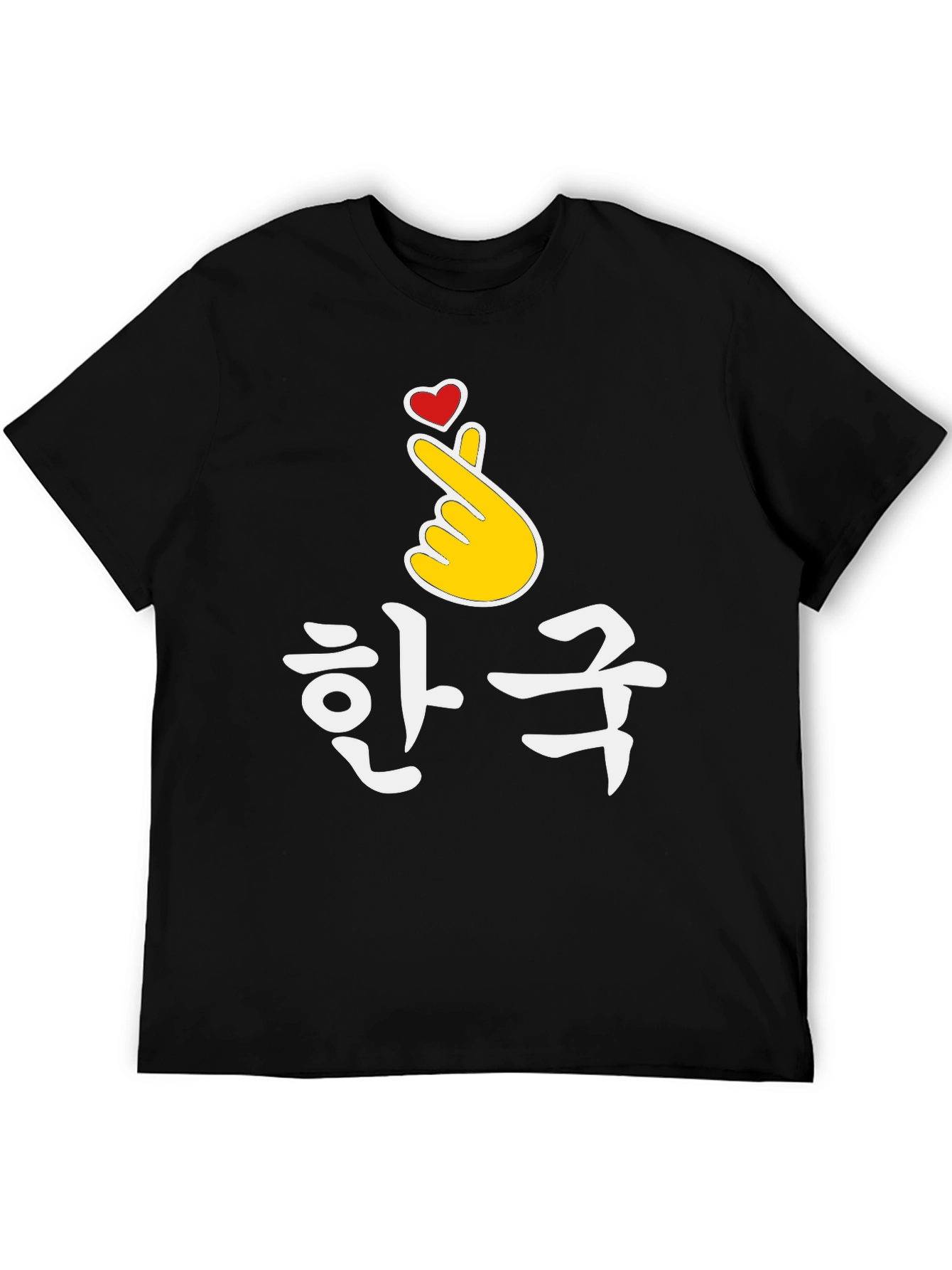 Korean Finger Heart T-Shirt - K-Pop Love