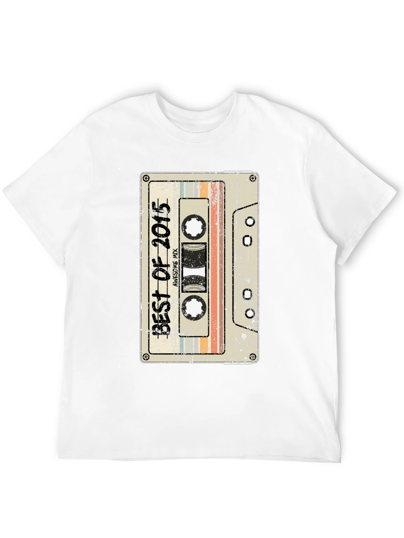 Retro Best of 2015 Cassette Tape Graphic T-Shirt