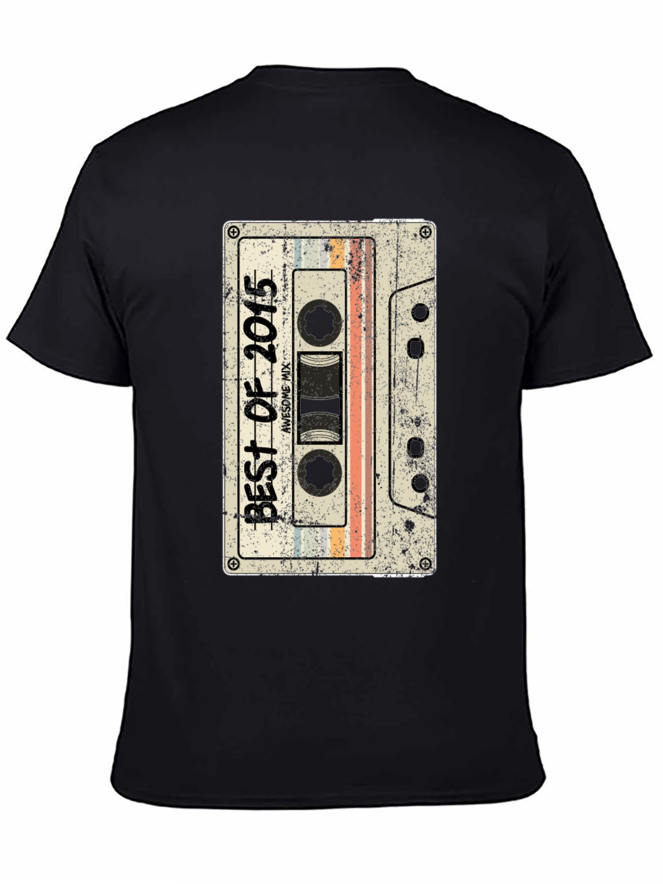 Retro Best of 2015 Cassette Tape Graphic T-Shirt