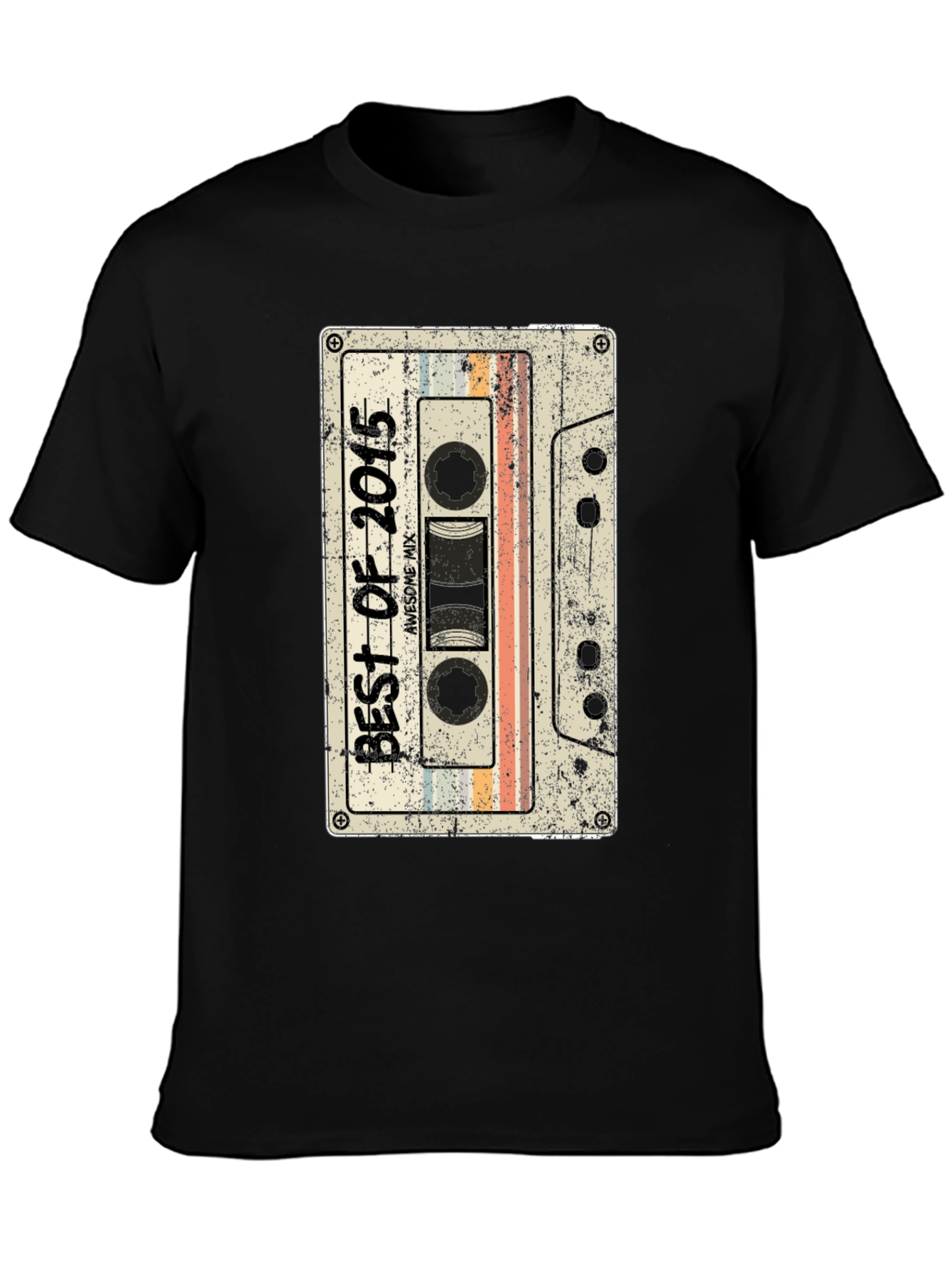 Retro Best of 2015 Cassette Tape Graphic T-Shirt