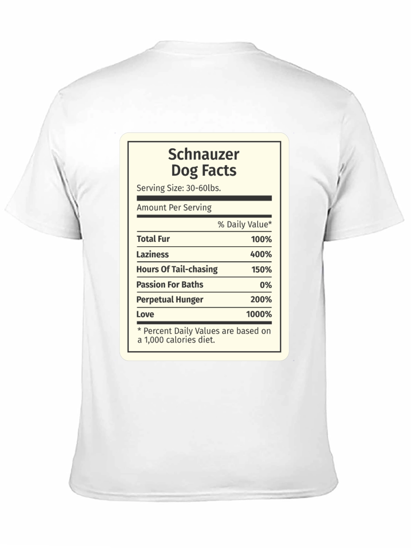 Funny Schnauzer Dog Facts T-Shirt