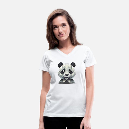 Gentle power: Panda in geometric art
