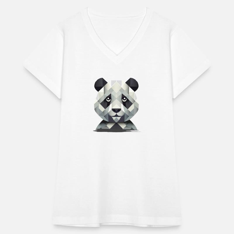 Gentle power: Panda in geometric art