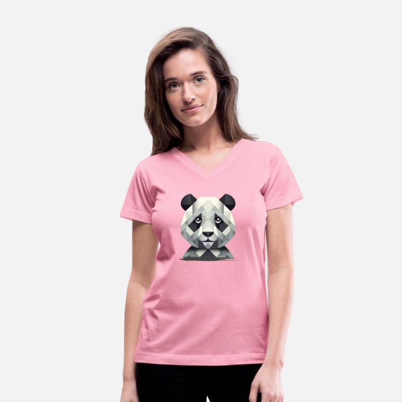 Gentle power: Panda in geometric art