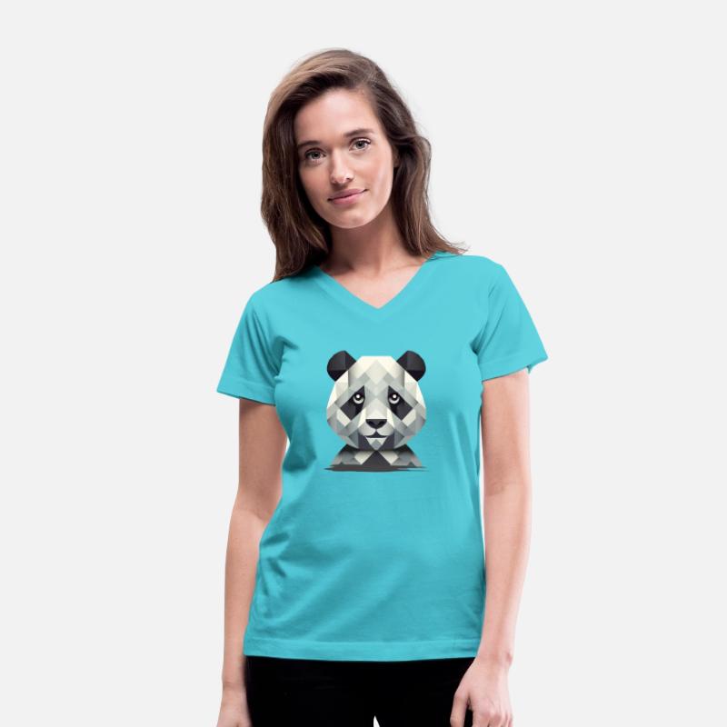 Gentle power: Panda in geometric art