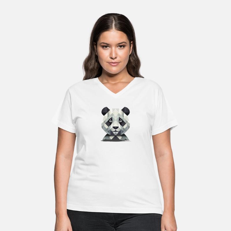 Gentle power: Panda in geometric art