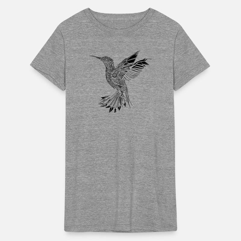 Geometric Hummingbird In Flight