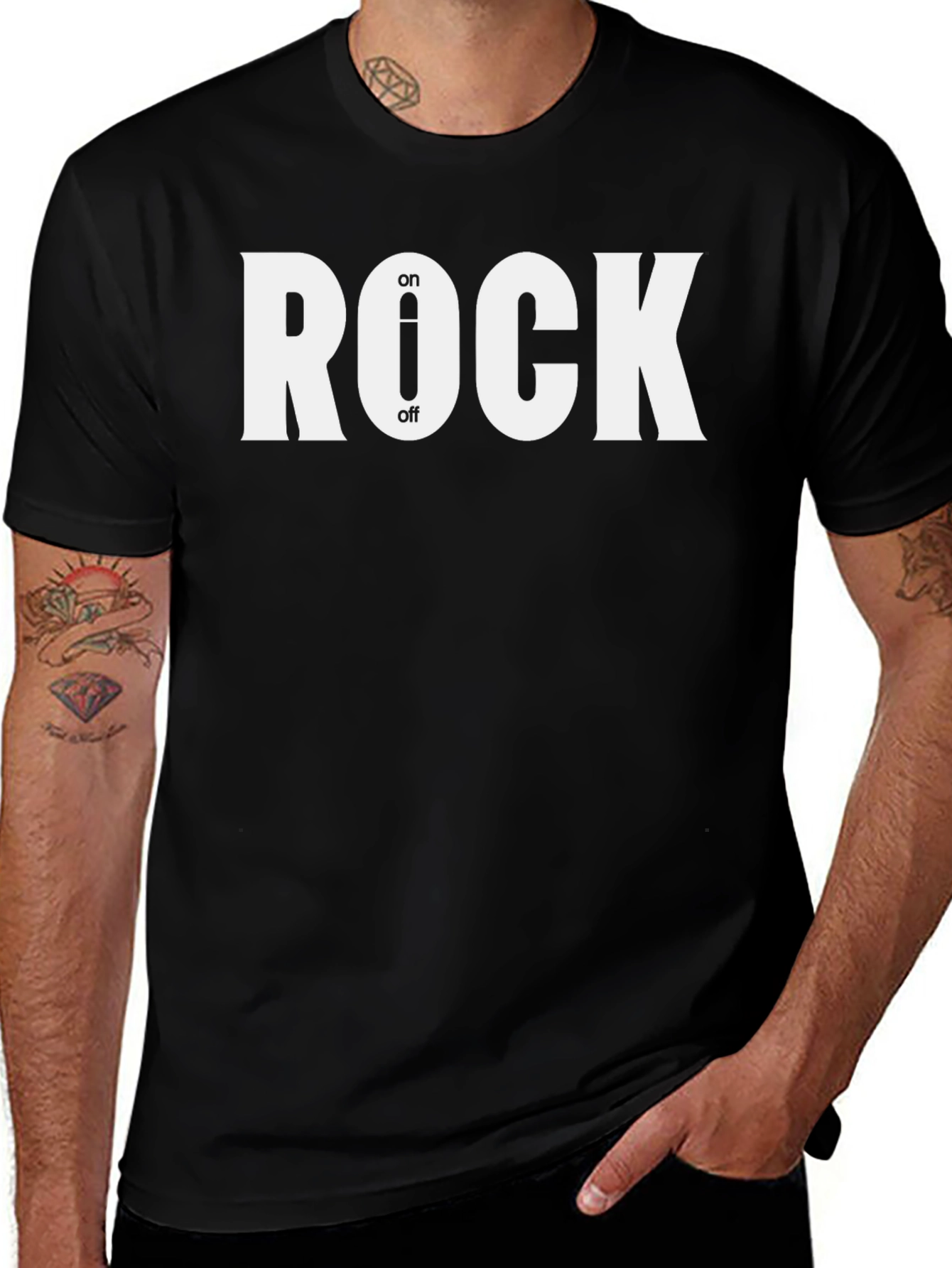 Rock On/Off Switch T-Shirt - Music Fan Tee