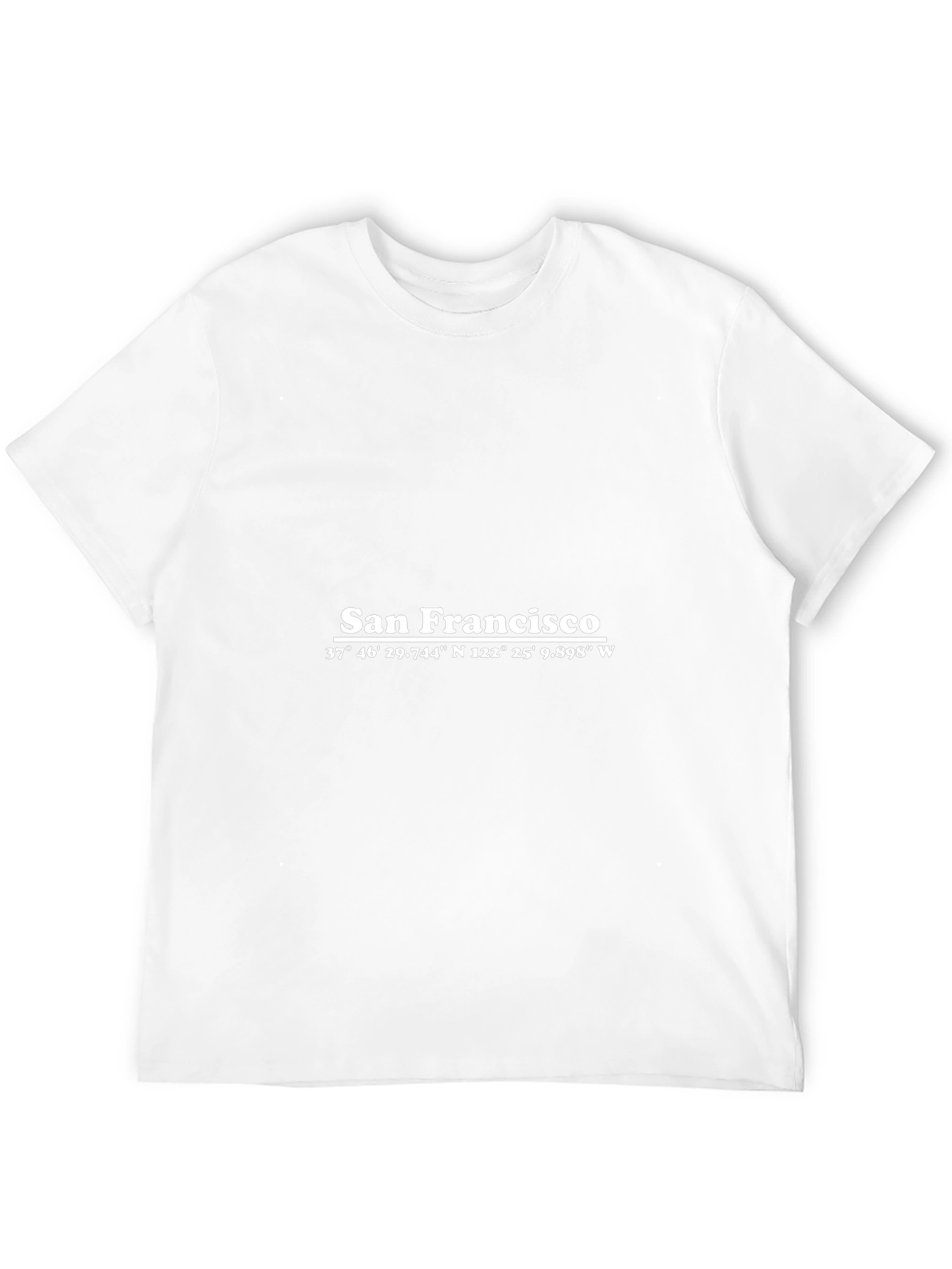 San Francisco Coordinates Black T-Shirt