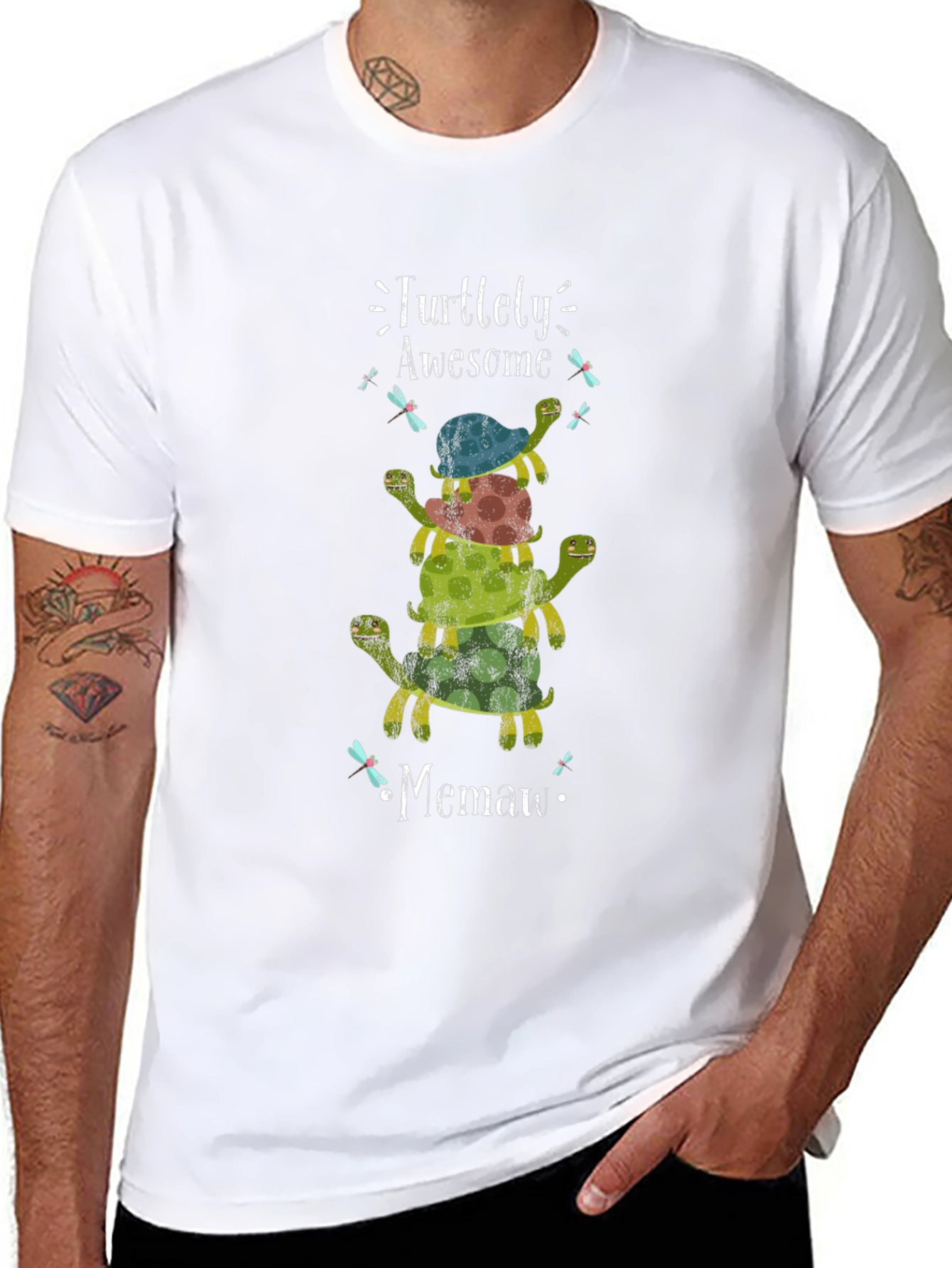 Turtley Awesome Memaw T-Shirt