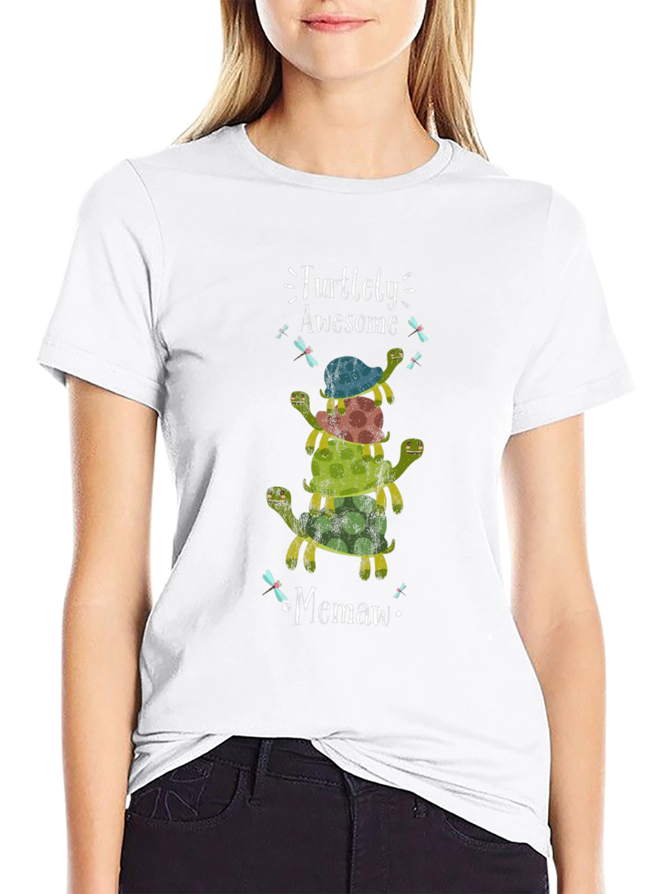 Turtley Awesome Memaw T-Shirt