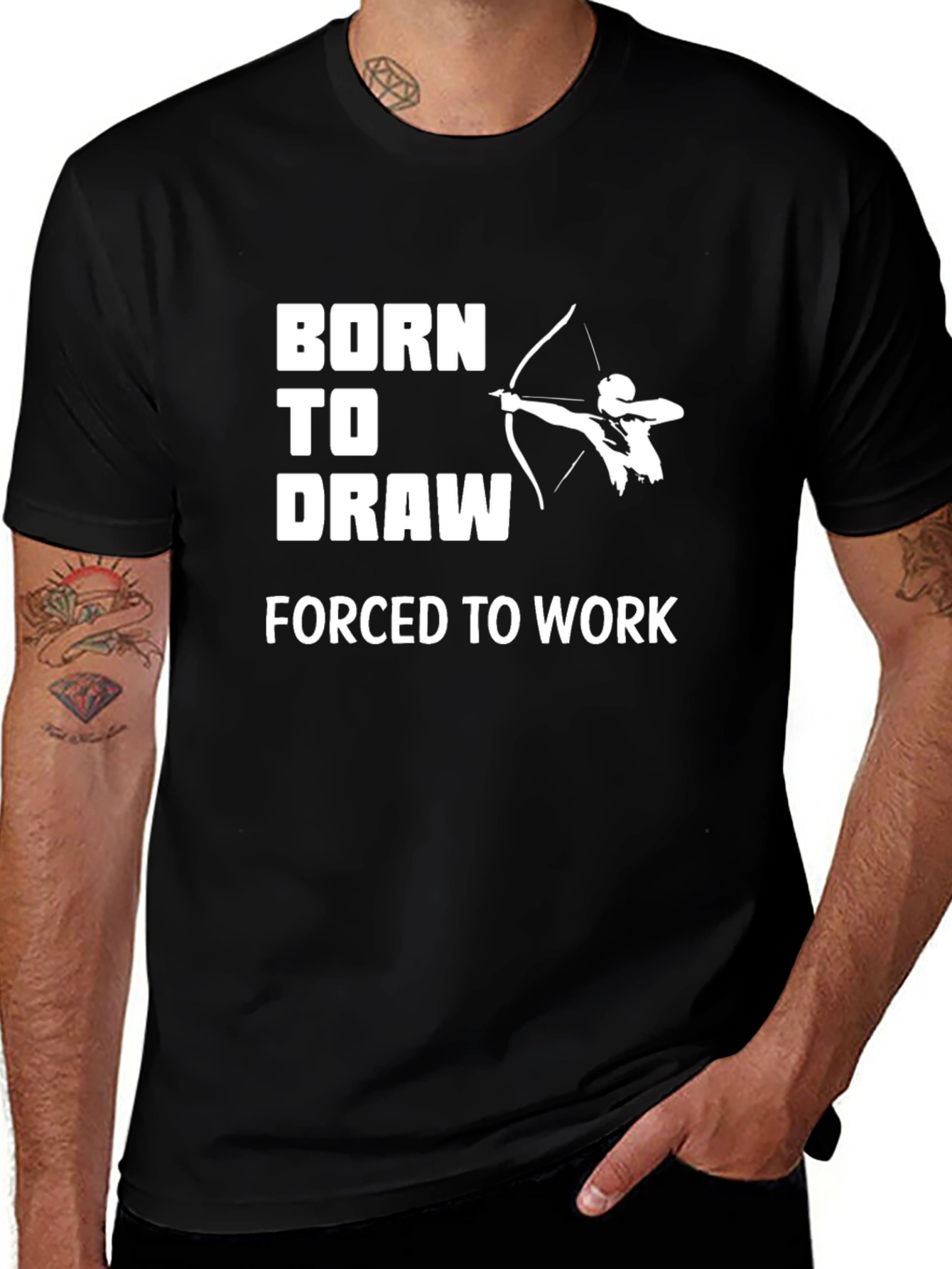 Born to Draw T-Shirt: Archery Graphic Tee