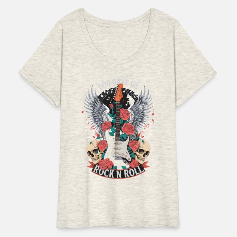 God Gave Us Rock N Roll Guitar Musician Art