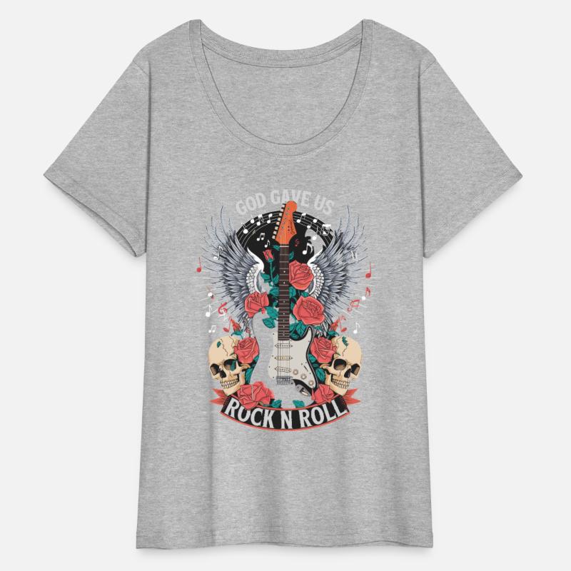 God Gave Us Rock N Roll Guitar Musician Art