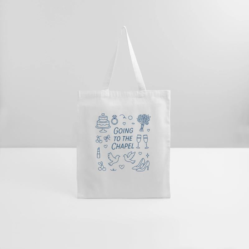 Going To The Chapel Wedding Neon Line Art Tee