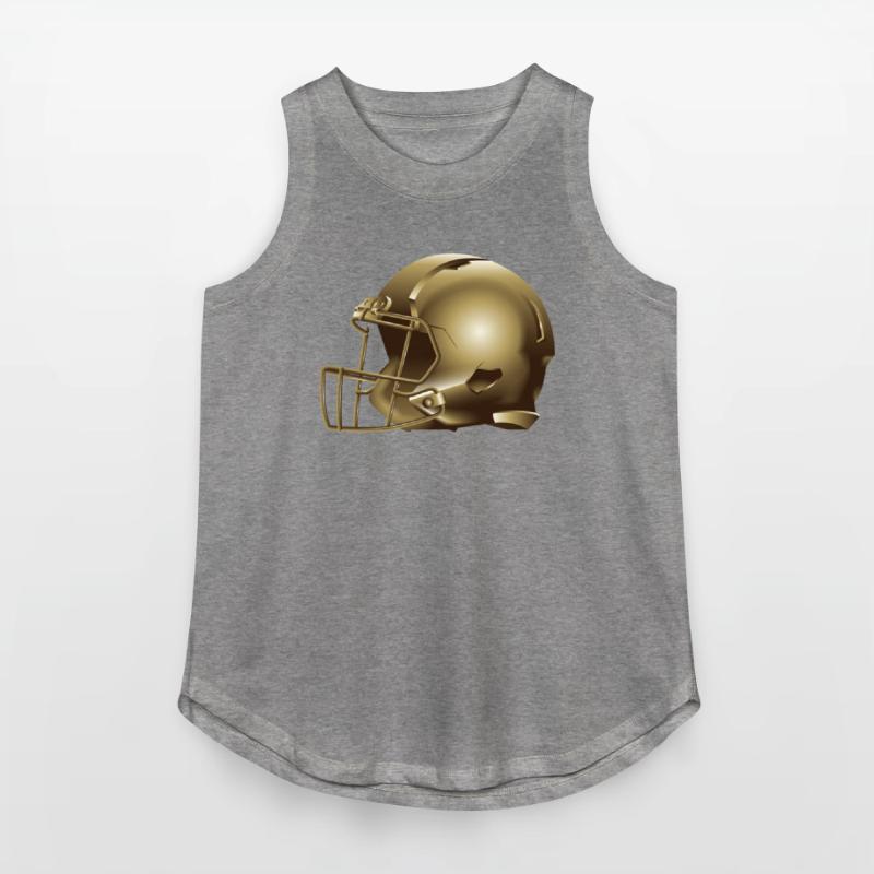 golden american football helmet