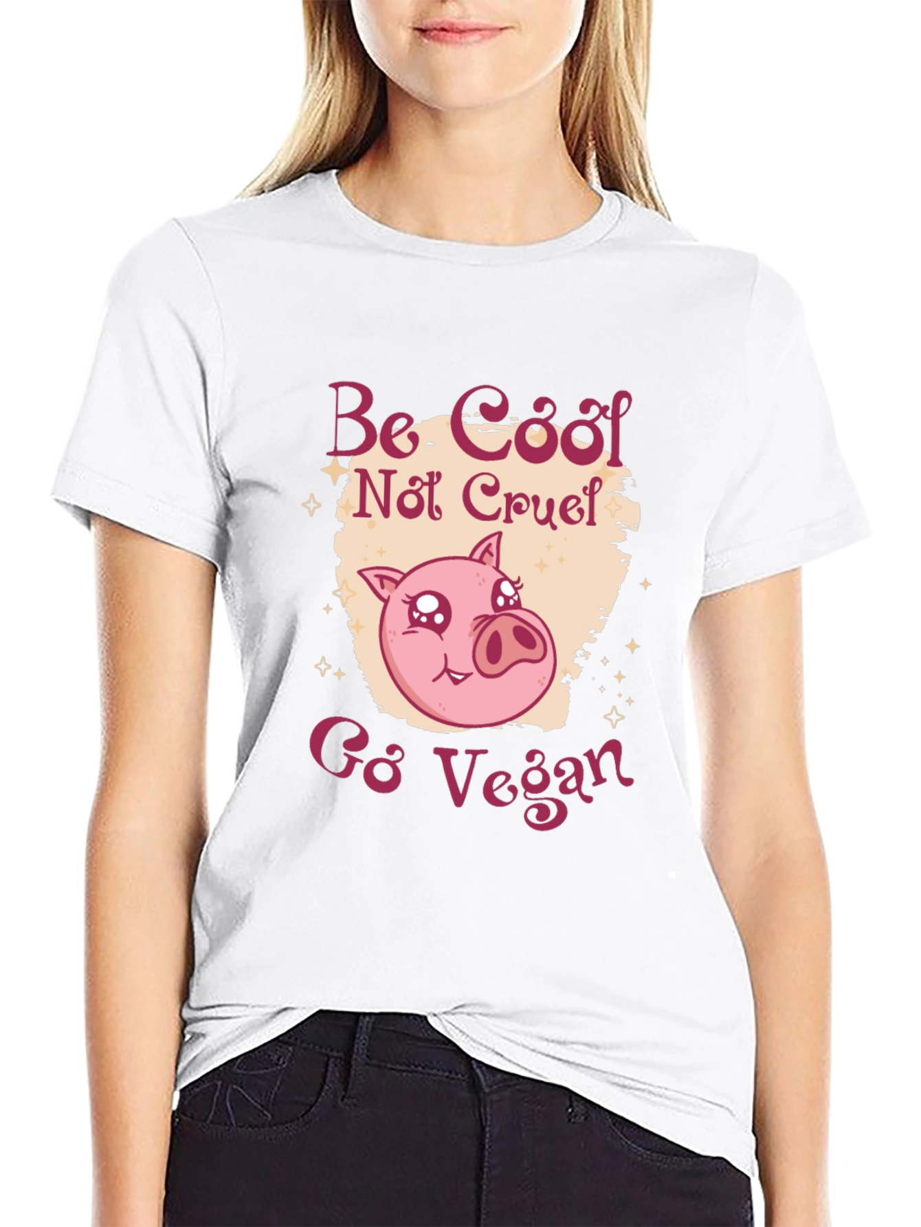 Be Cool Not Cruel Go Vegan T-Shirt