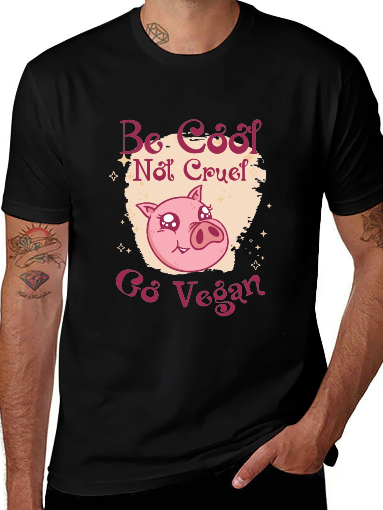 Be Cool Not Cruel Go Vegan T-Shirt
