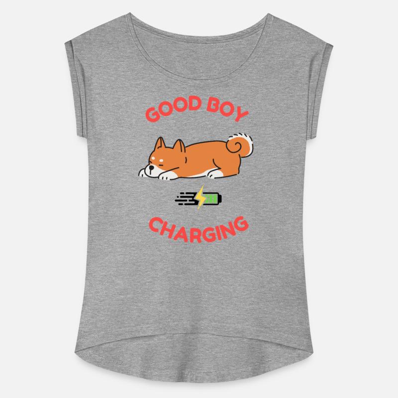 Good Boy Charging – Lazy Shiba Inu Shirt