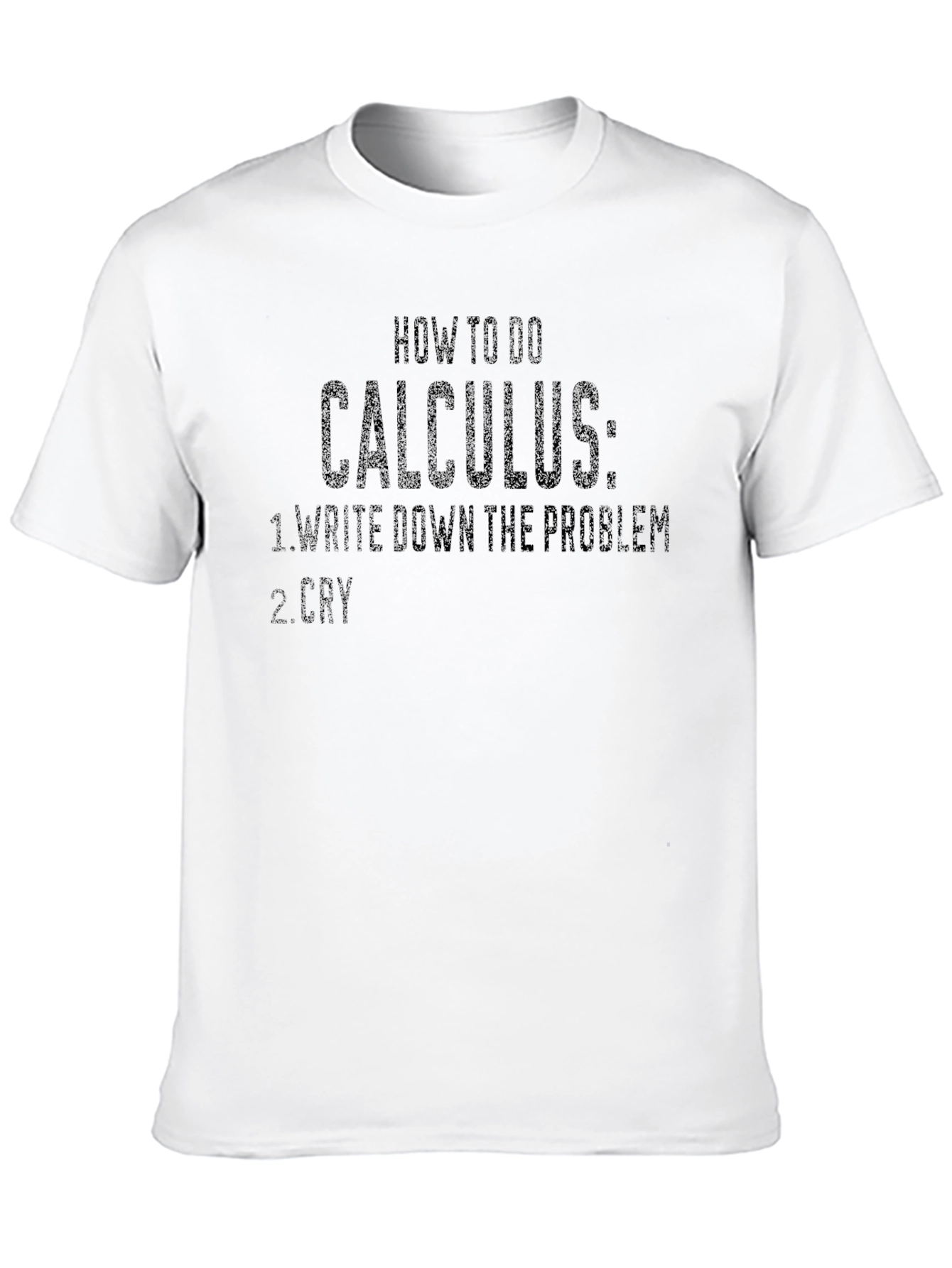 Calculus Problem Solving Black T-Shirt