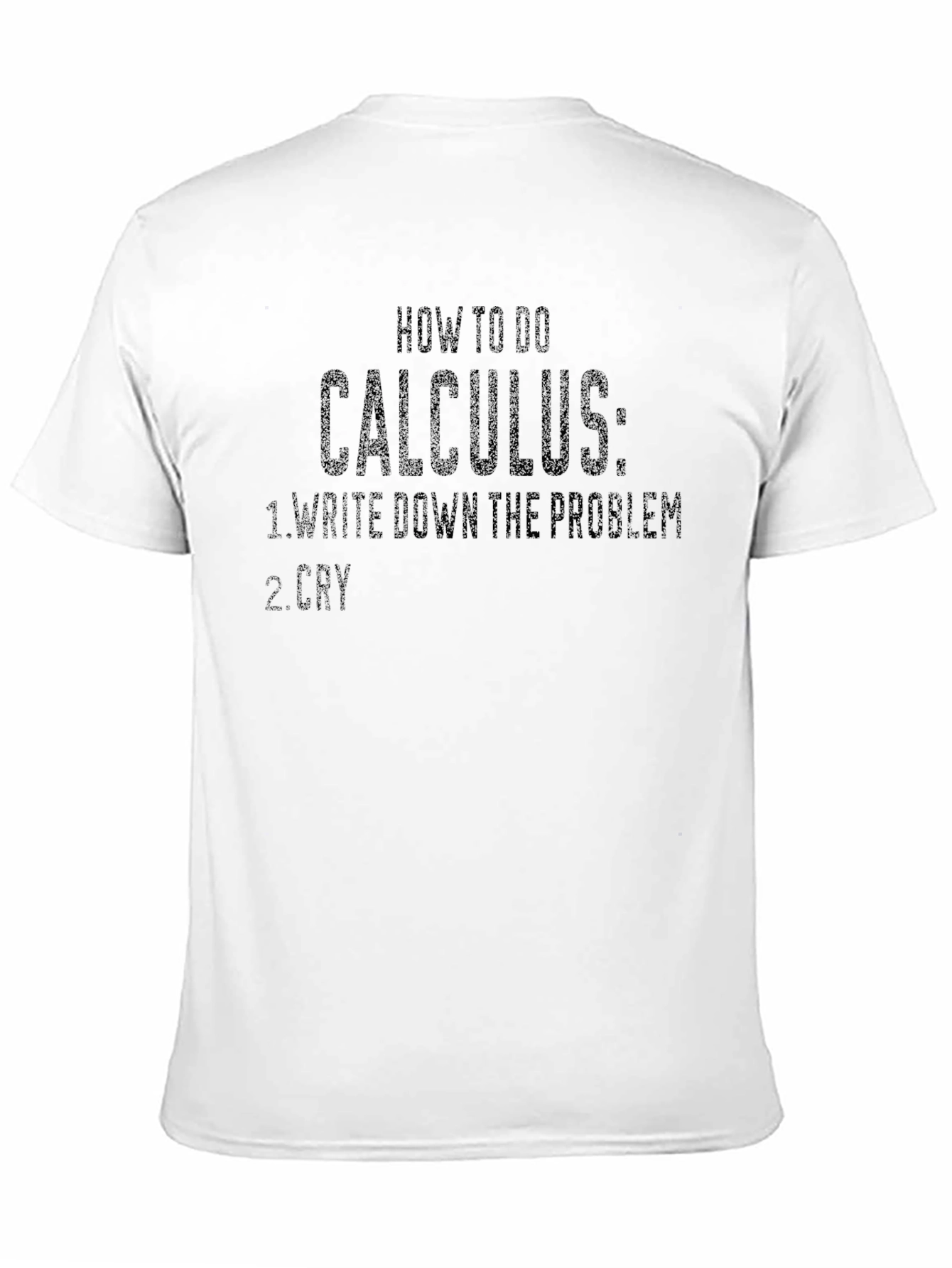 Calculus Problem Solving Black T-Shirt