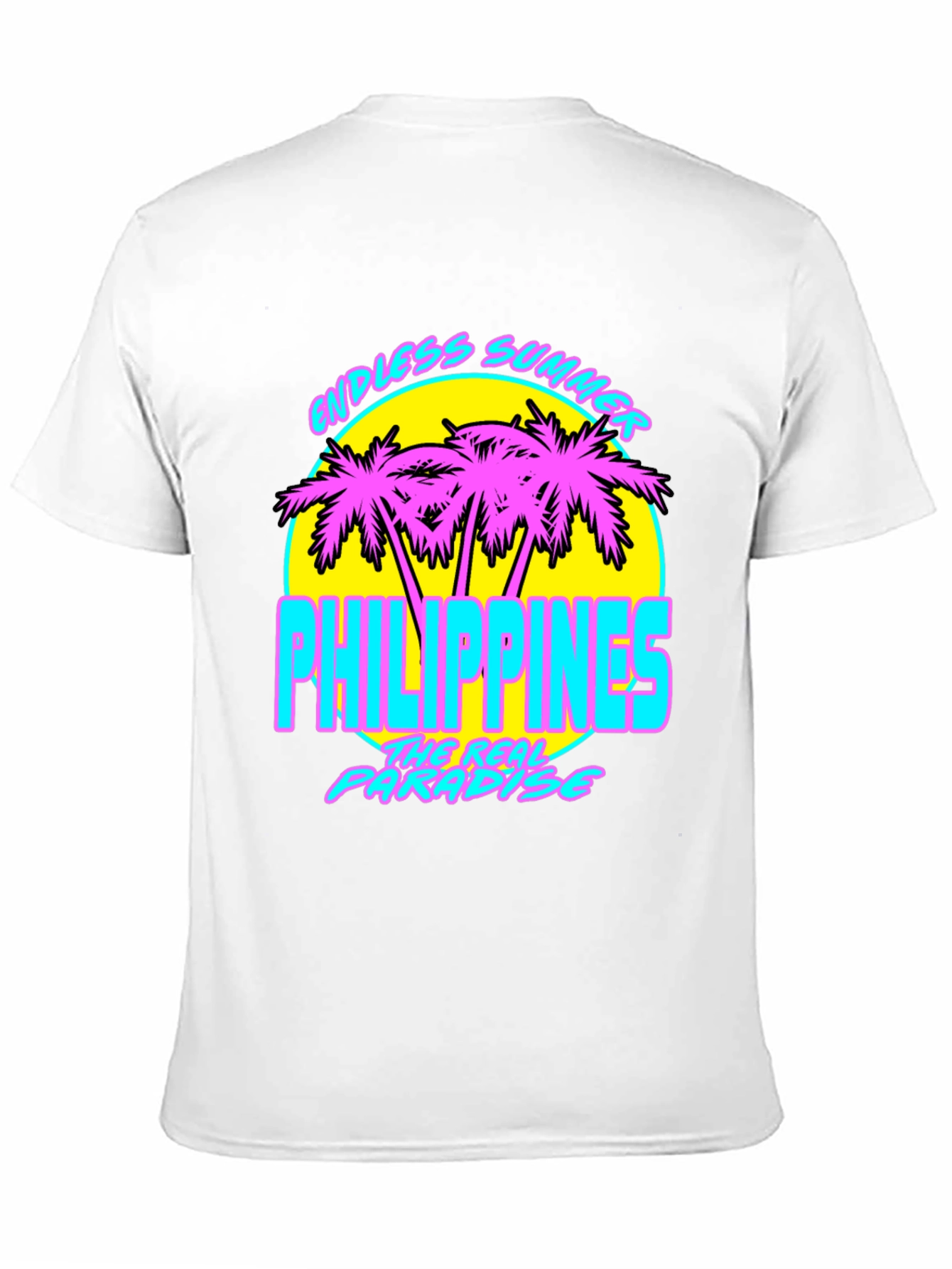 Endless Summer Philippines T-Shirt Retro Palm Tree Design