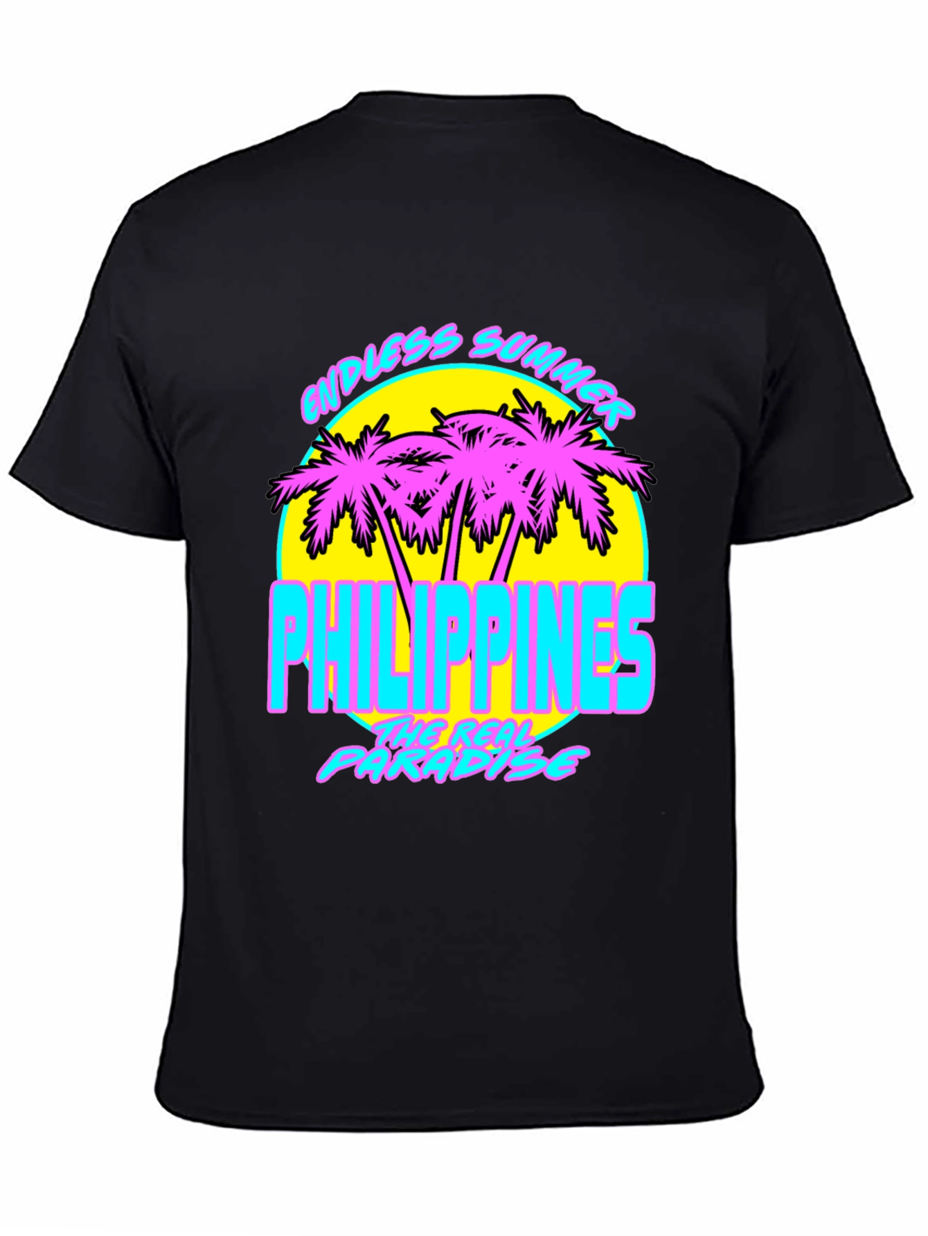 Endless Summer Philippines T-Shirt Retro Palm Tree Design