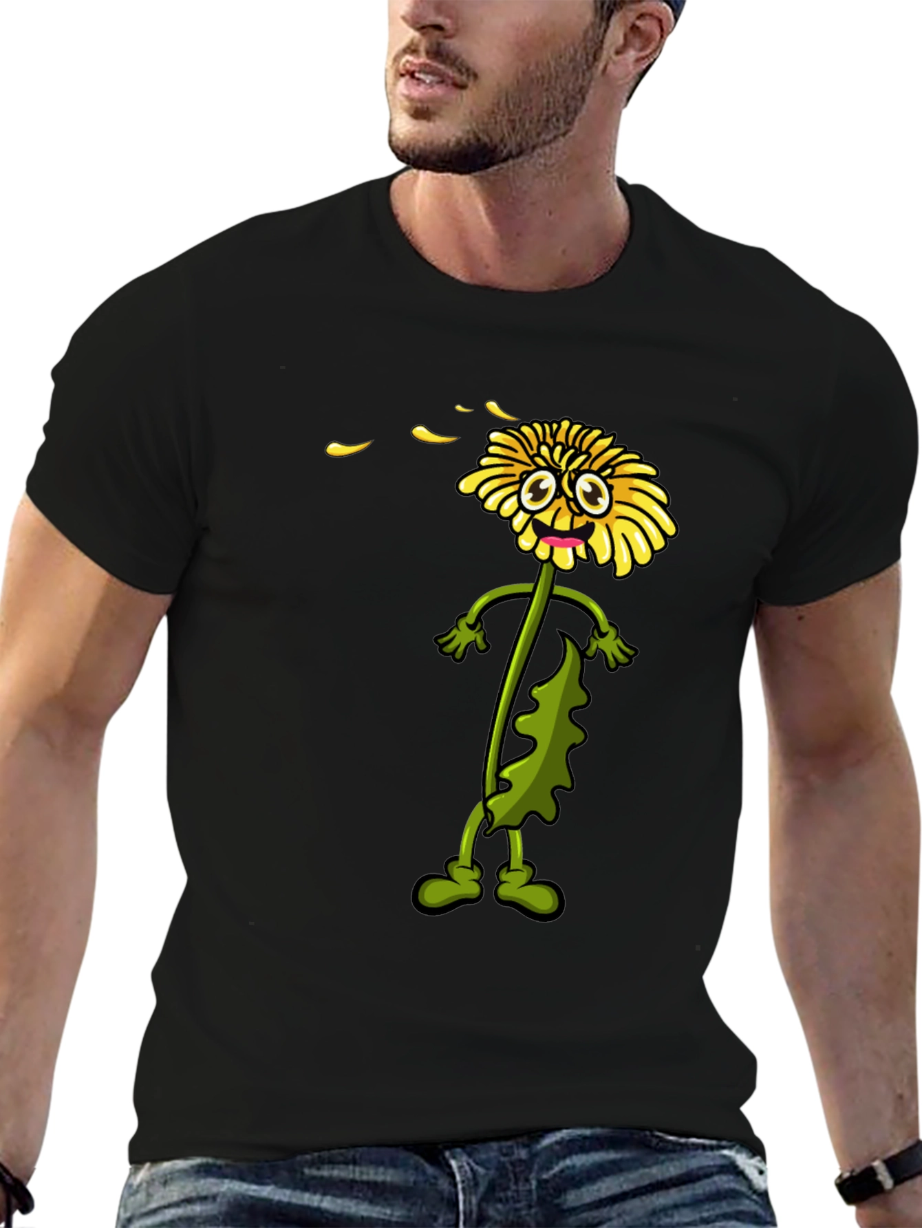 Dandelion Cartoon Graphic Tee