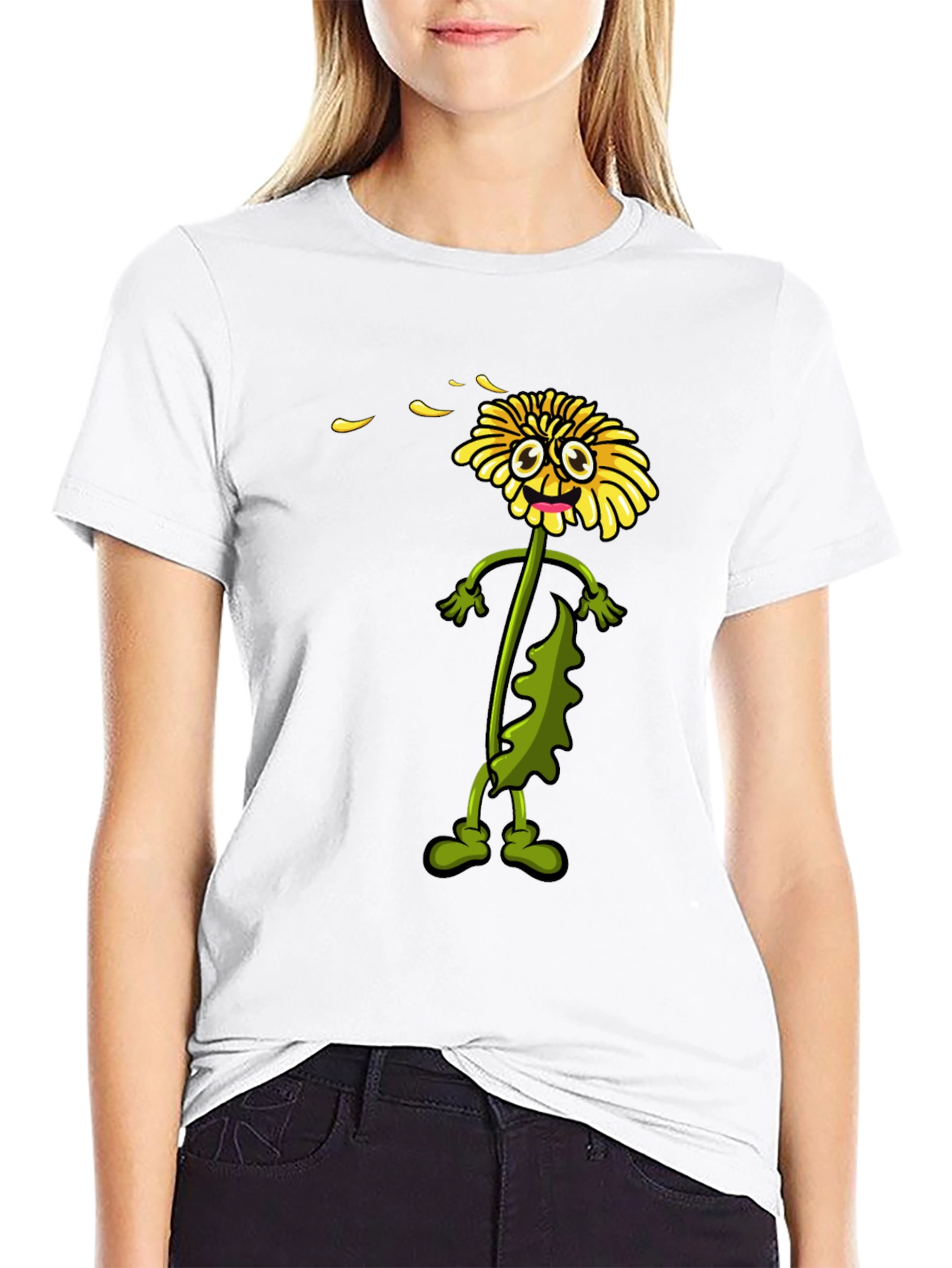 Dandelion Cartoon Graphic Tee