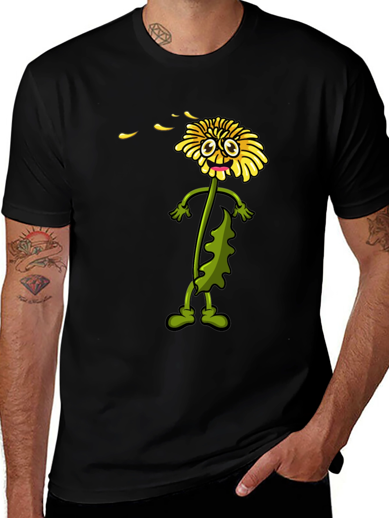 Dandelion Cartoon Graphic Tee