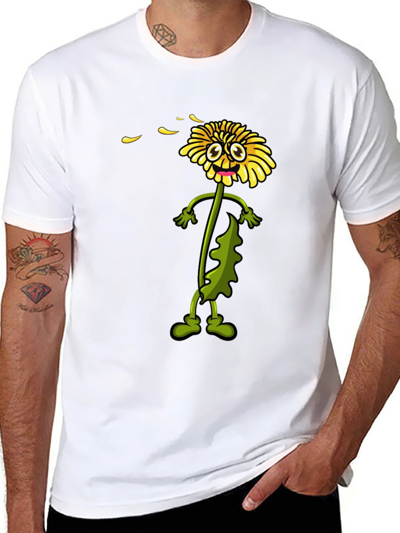 Dandelion Cartoon Graphic Tee