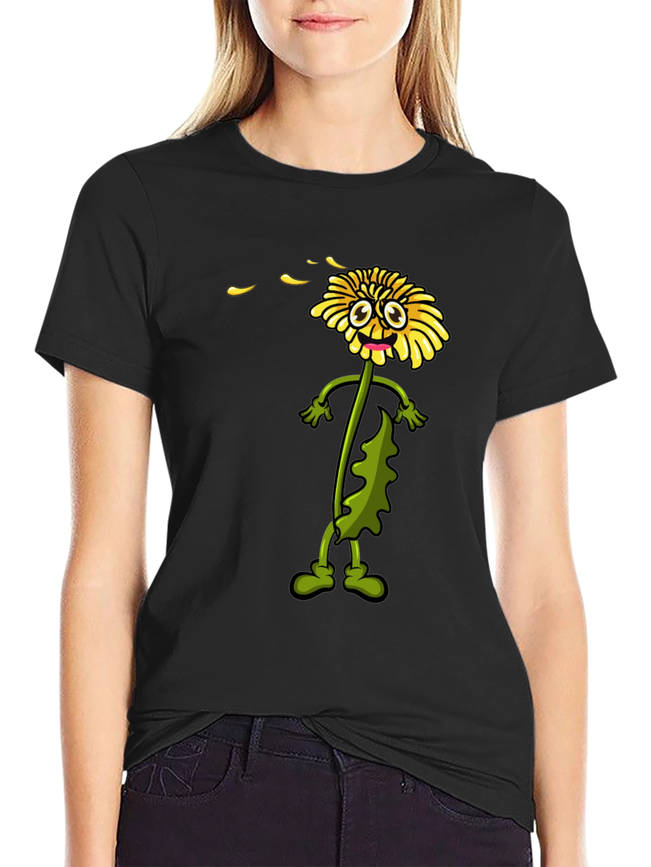 Dandelion Cartoon Graphic Tee