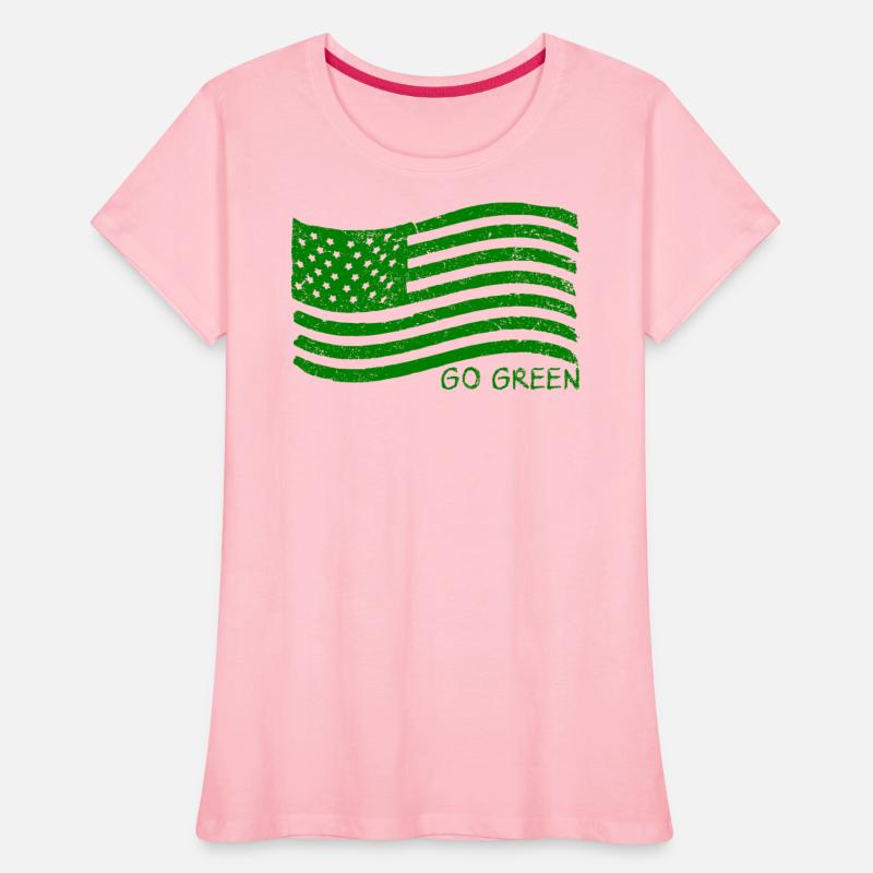 Green USA Flag - Go Green