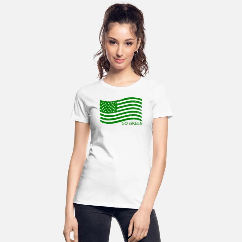 Green USA Flag - Go Green