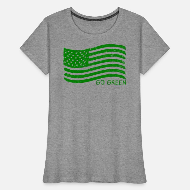 Green USA Flag - Go Green