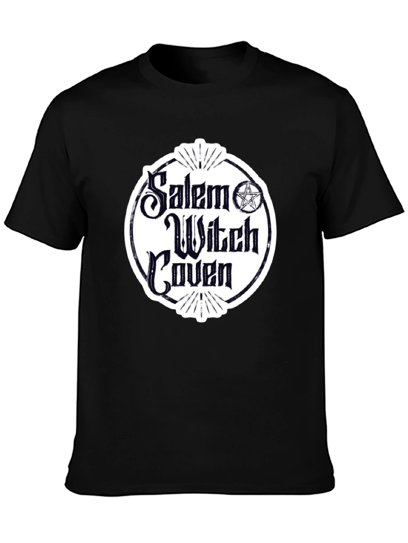 Salem Witch Coven Graphic T-Shirt - Black Cotton Tee