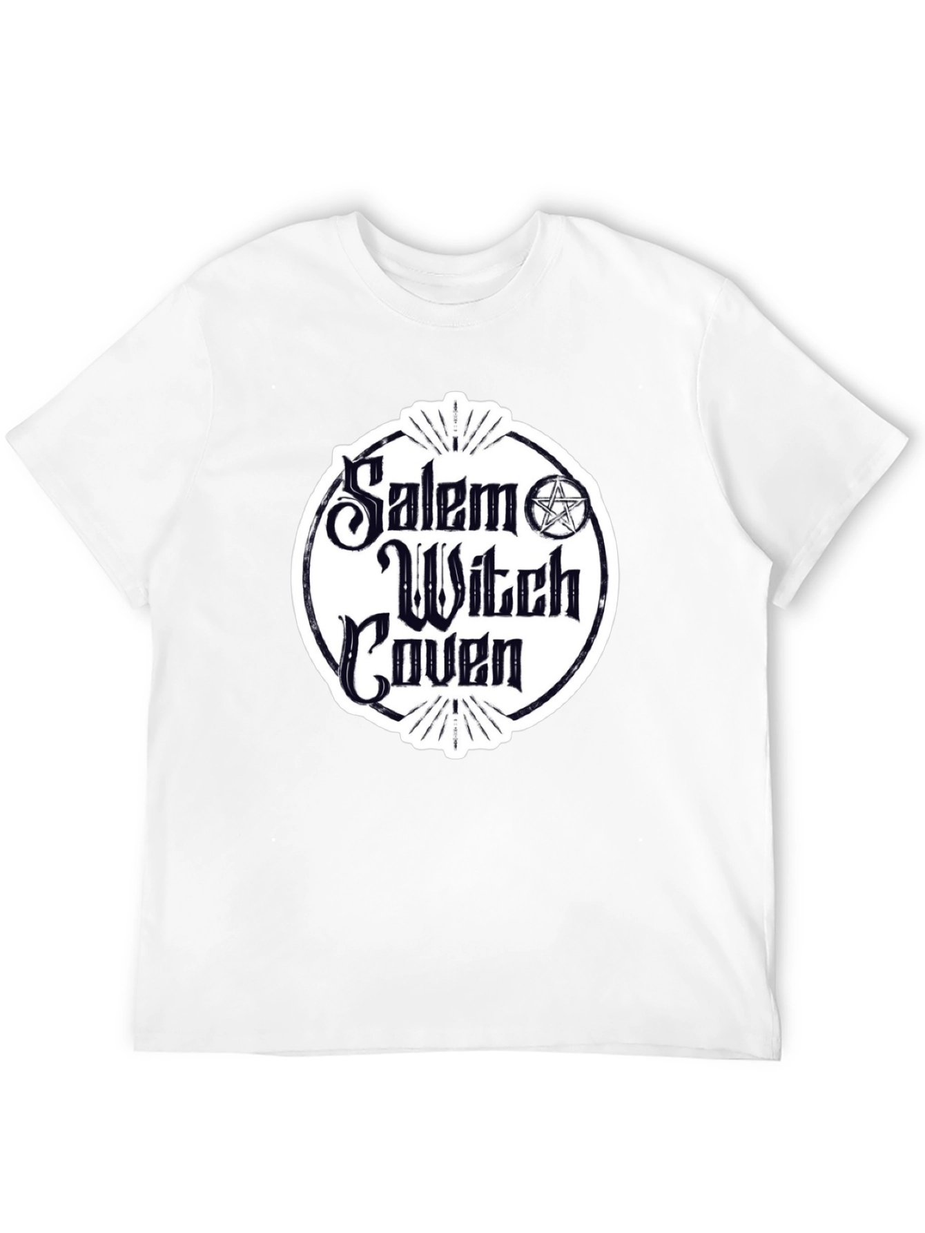 Salem Witch Coven Graphic T-Shirt - Black Cotton Tee