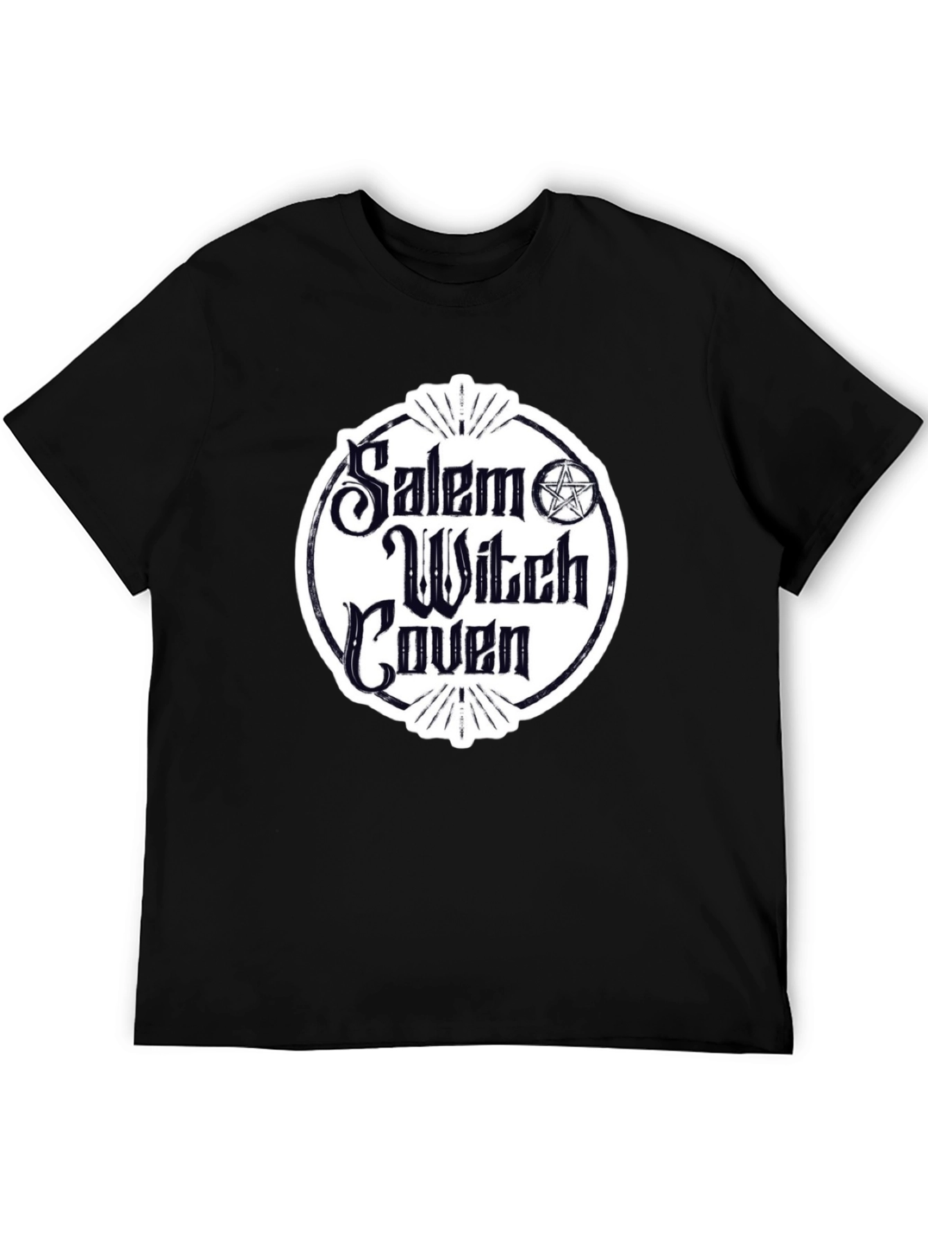 Salem Witch Coven Graphic T-Shirt - Black Cotton Tee